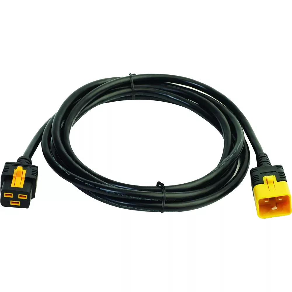 APC Power Cords C19 to C20 Locking Cable 118.1" Black