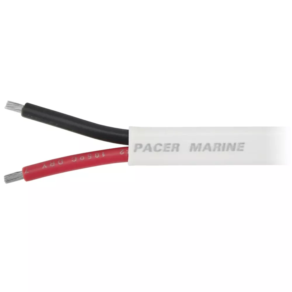 Pacer 12/2 AWG Duplex Cable - Flat Cable - Red/Black - 100' [W12/2DC-1