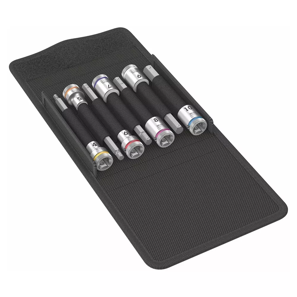 Wera 05003180001 Metric Bit Socket Set 3/8" Drive - 7 Piece Set